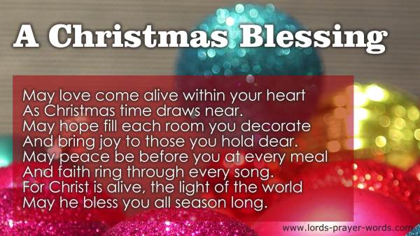 12 Short Christmas Prayers &amp; Blessings for Children, Dinner &amp; Cards