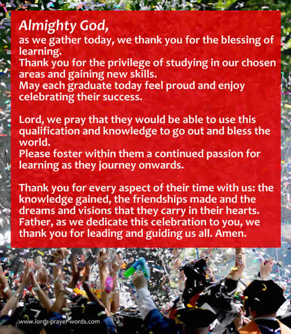 graduation prayer