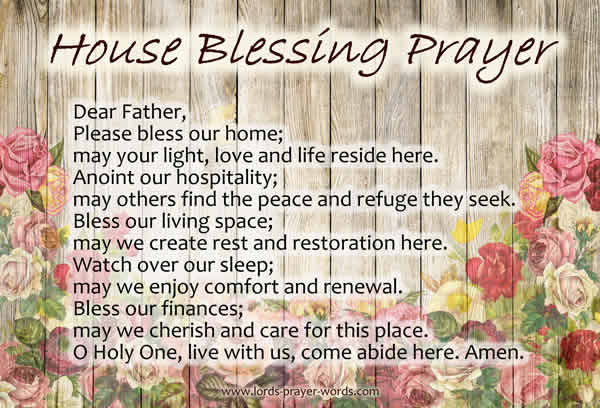 house blessing prayer for home