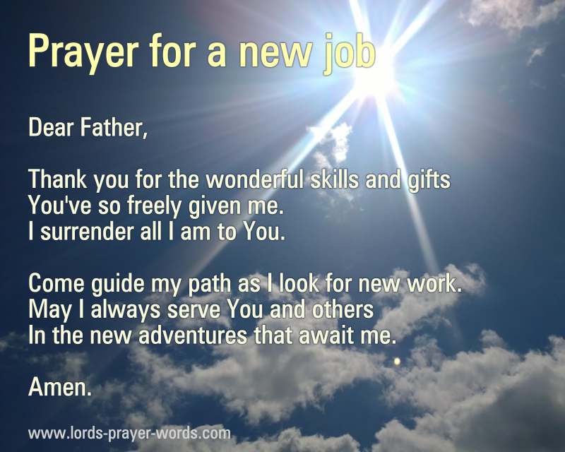 Prayer to Get a Job You Applied For
