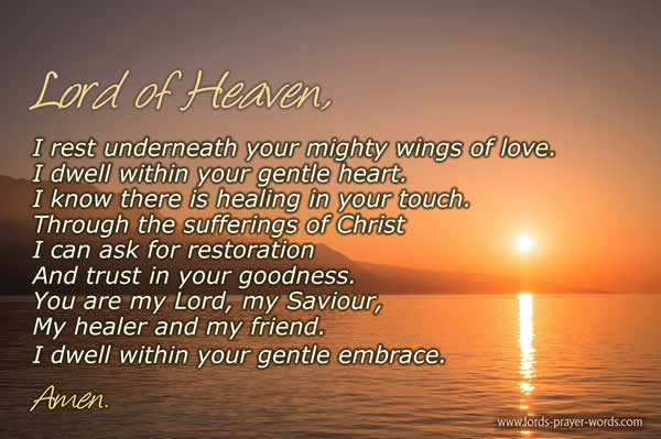 A beautiful prayer for health and healing
