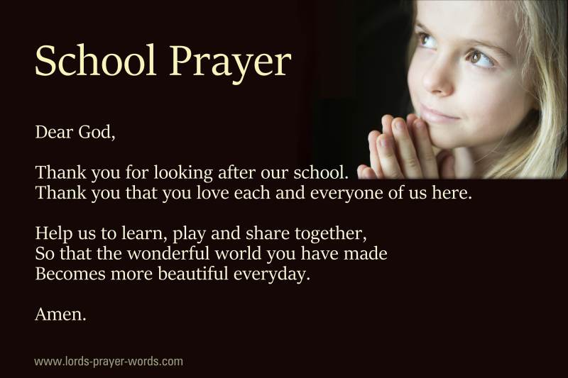 Prayer Before Class - Opening Prayers