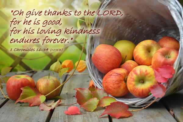 thanksgiving prayer verse from bible